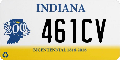 IN license plate 461CV