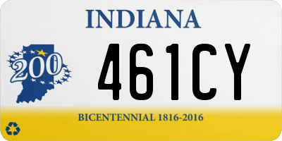 IN license plate 461CY