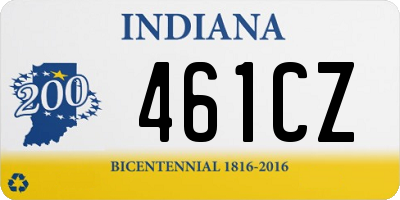 IN license plate 461CZ