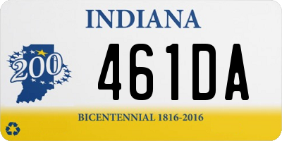 IN license plate 461DA