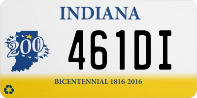 IN license plate 461DI