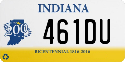 IN license plate 461DU