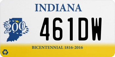 IN license plate 461DW