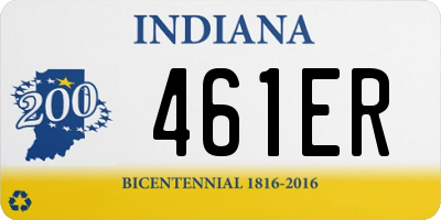 IN license plate 461ER