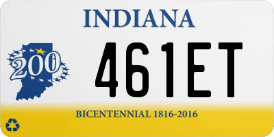 IN license plate 461ET