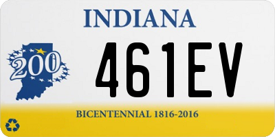 IN license plate 461EV