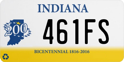 IN license plate 461FS