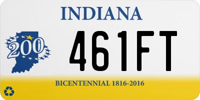 IN license plate 461FT