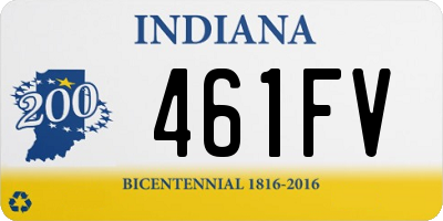 IN license plate 461FV