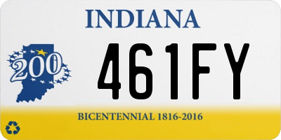 IN license plate 461FY