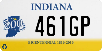 IN license plate 461GP