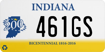 IN license plate 461GS