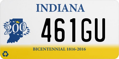 IN license plate 461GU