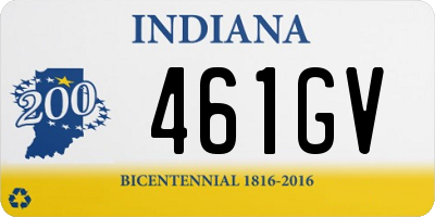 IN license plate 461GV