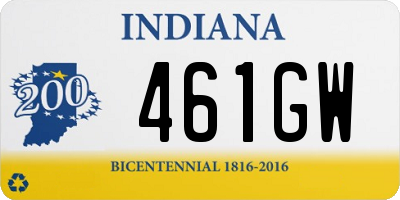 IN license plate 461GW