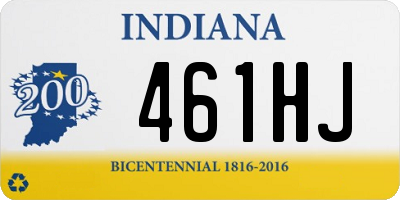 IN license plate 461HJ