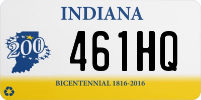 IN license plate 461HQ