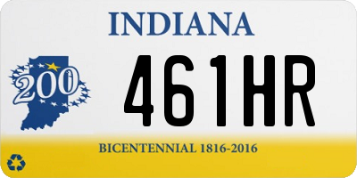 IN license plate 461HR