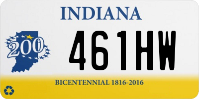 IN license plate 461HW