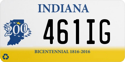 IN license plate 461IG