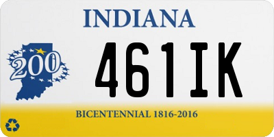 IN license plate 461IK