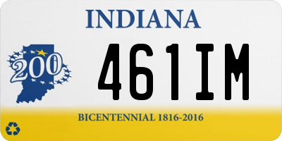 IN license plate 461IM