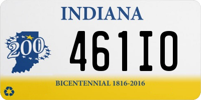 IN license plate 461IO