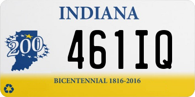 IN license plate 461IQ