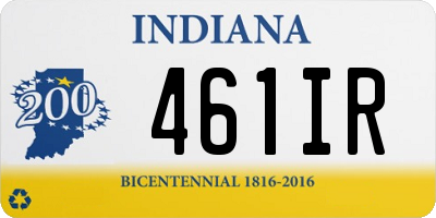 IN license plate 461IR