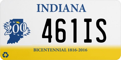 IN license plate 461IS