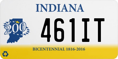 IN license plate 461IT