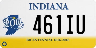 IN license plate 461IU