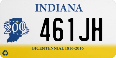 IN license plate 461JH