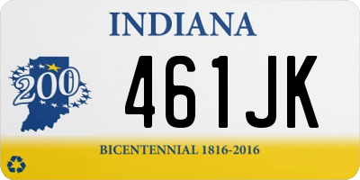 IN license plate 461JK