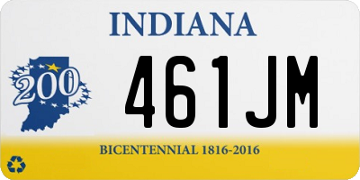 IN license plate 461JM