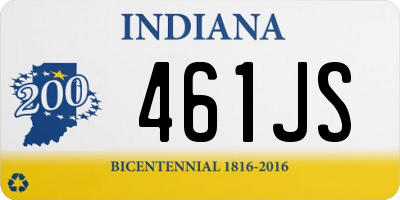 IN license plate 461JS