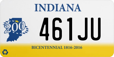 IN license plate 461JU