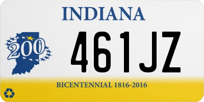 IN license plate 461JZ