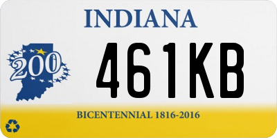 IN license plate 461KB