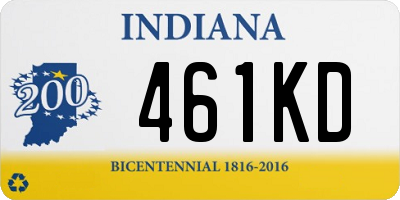 IN license plate 461KD