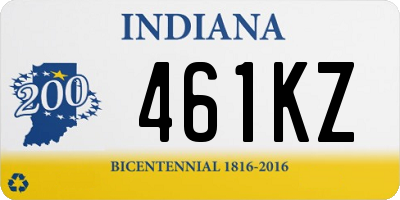 IN license plate 461KZ