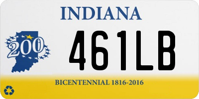 IN license plate 461LB