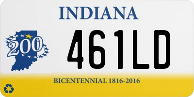 IN license plate 461LD