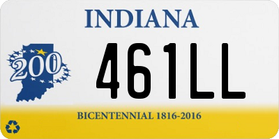 IN license plate 461LL