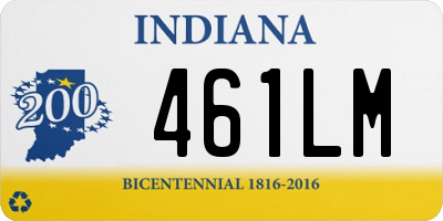 IN license plate 461LM