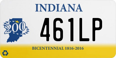 IN license plate 461LP