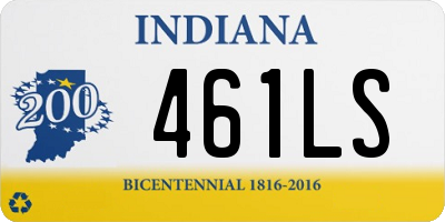 IN license plate 461LS