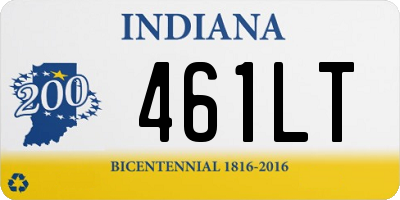 IN license plate 461LT