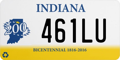 IN license plate 461LU