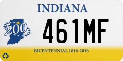 IN license plate 461MF